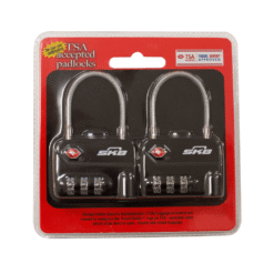 Premium TSA Combination Cable Padlock (2 Per Pack) Ultimate Bow Case for Hunting, Travel & Protection